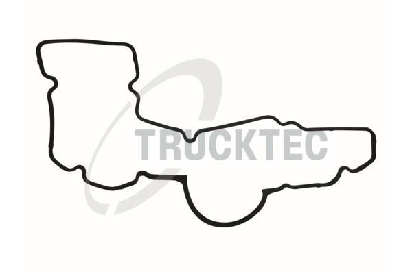 0110048 Trucktec Прокладка передньої кришки двигуна, верхня